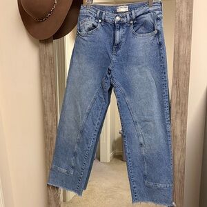 Free People Mid Wash Jeans in Blue